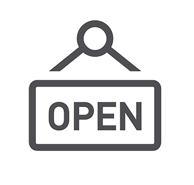 Business open sign